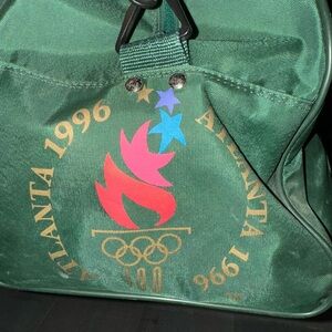 Vintage Starter Brand 1996 Atlanta Olympic Games Green Duffel Bag